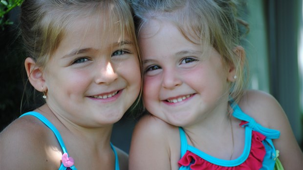 Victoria, 5 ans, et Olivia Surprenant, 3 ans, Marieville